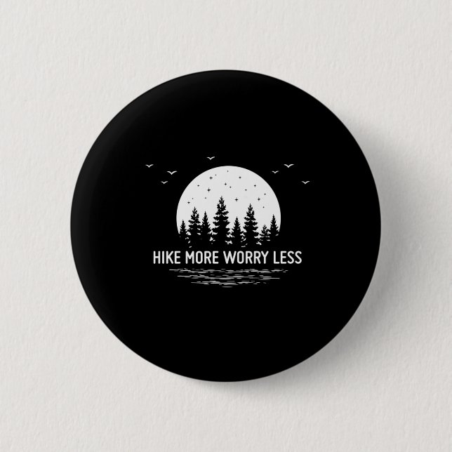 Camper-Geschenk | Wanderung Besorgnis erregender w Button (Vorderseite)