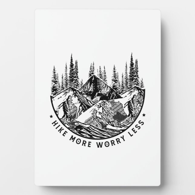 Camper-Geschenk | Wanderung Besorgnis erregender w Fotoplatte (Vorderseite)