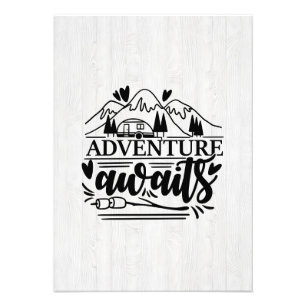 Camper Gift Adventure Awaits Fotodruck