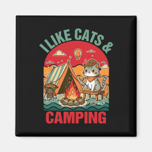 Camper Go Outdoor Katzenliebhaber Katzenmutter Ich Magnet