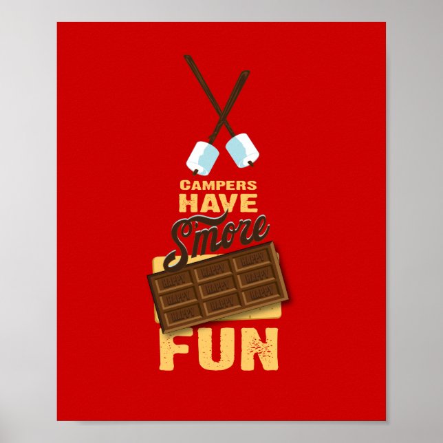 Camper haben mehr Spaß Glamping Poster (Vorne)