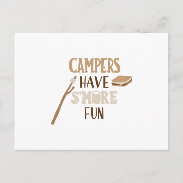 Camper haben mehr Spaß Postkarte (Vorderseite)