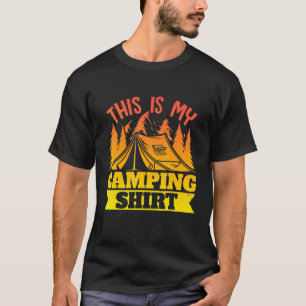 Camper im Freien Zelt Das ist mein Camping T-Shirt