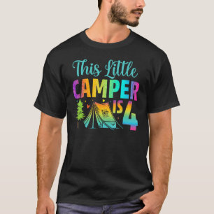 Camper Kindergeburtstag 4 Jahre Camping 4. T-Shirt