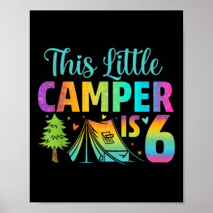 Camper Kindergeburtstag 6 Jahre Camping 6. Poster