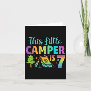 Camper Kindergeburtstag 7 Jahre alt Camping 7. Karte