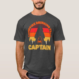Camper Lagerfeuer Trinkbecher Captain Camping Bea T-Shirt