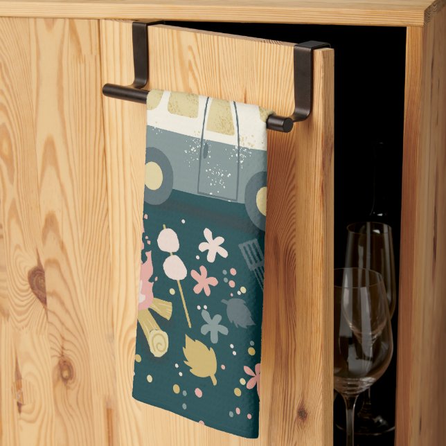 Camper Leben! Übernachtung Küchentuch (Drittel gefaltet)