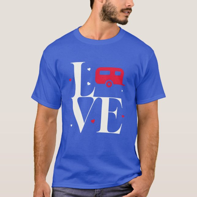 Camper Liebhaberfreunde T-Shirt (Vorderseite)