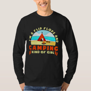 Camper-Mama Zelt Im a Flip Flops und Camping Kinda T-Shirt