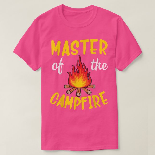 Camper Master of the Campfire Camping Papa Daddy B T-Shirt (Design vorne)
