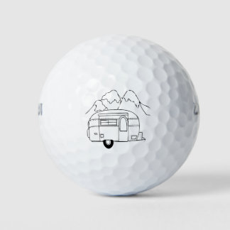 Camper Mountains Erkundung Golfball