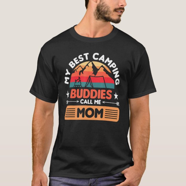 Camper Outdoor Zelt meine besten Camping Buddies A T-Shirt (Vorderseite)