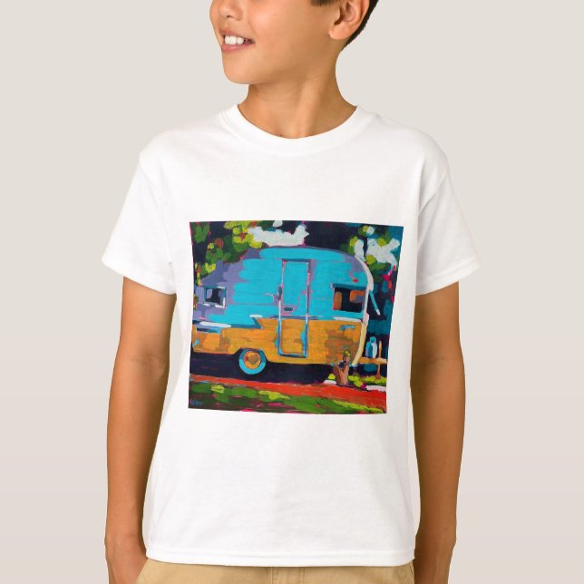 Camper Painting - Gift for Camping Lovers T-Shirt (Vorderseite)
