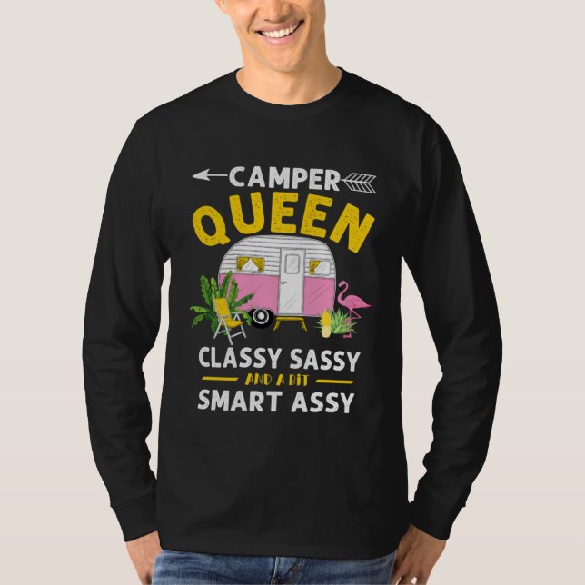 Camper Queen Classy Sassy Smart Assy Funny Men Wom T-Shirt (Vorderseite)