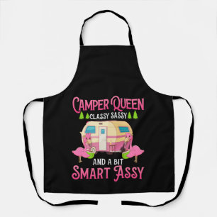Camper Queen Classy Sassy Smart Funny Funny Girl Schürze