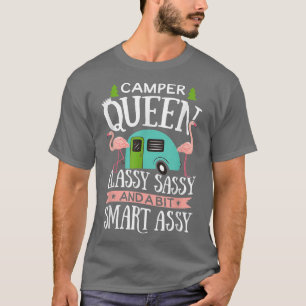 Camper Queen Classy Sassy Smart Funny Funny Girl T-Shirt