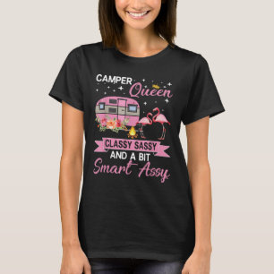 Camper Queen Cly Sy Smart Y Camping Rv gibt Frauen T-Shirt