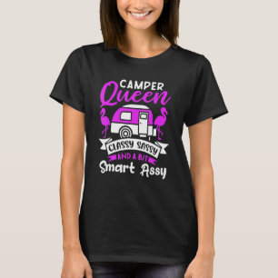 Camper Queen elegant und ein wenig clever Schnitt T-Shirt