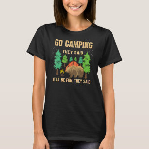 Camper-Redewendungen und Camping T-Shirt