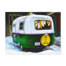 Camper Retro Life ist eine Reise Vintag
