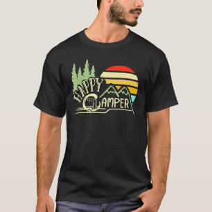 Camper Rv Trailer Happy Camping Campingplatz R T-Shirt