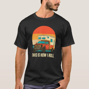 Camper So Roll ich Retro Vintag Sunset Pic T-Shirt