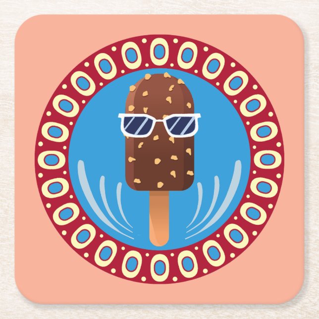 camper stuff rechteckiger pappuntersetzer (Vorderseite)