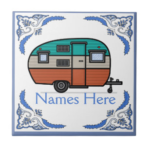 Camper, Text hinzufügen, Niederländisch aussehen,  Fliese