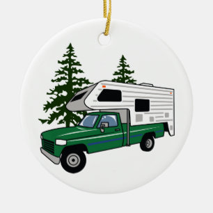Camper Truck Keramik Ornament