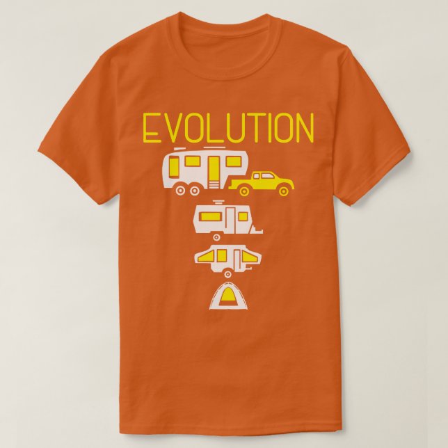 Camper Van Evolution T-Shirt (Design vorne)