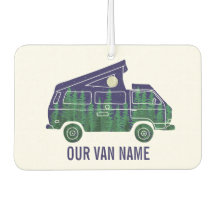 Camper Van mit Pop Up Zent-Text Grafik