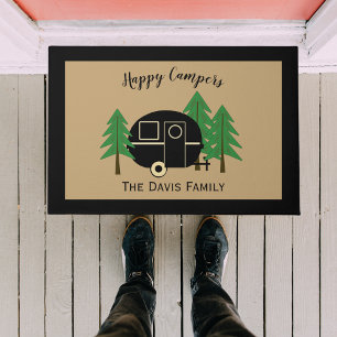 Camper Van Tan und Black Fußmatte