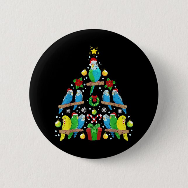 Camper Weihnachtsbaum Matching Familie Weihnachten Button (Vorderseite)