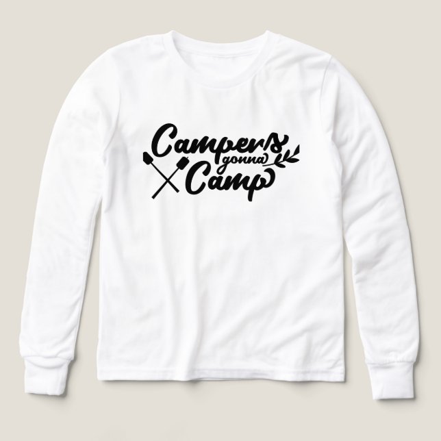 Camper werden campen Zitat | Lustiges Camping & Ou (Design Vorderseite)