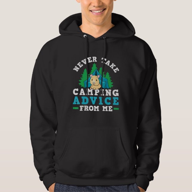 Camper Zelt Nie Camping Ratschläge von mir Guin Hoodie (Vorderseite)