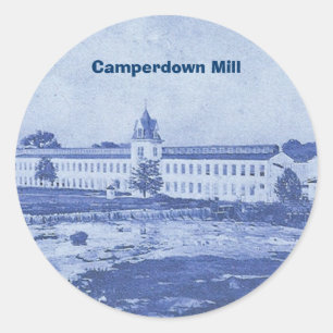 Camperdown Blue Stcker Runder Aufkleber