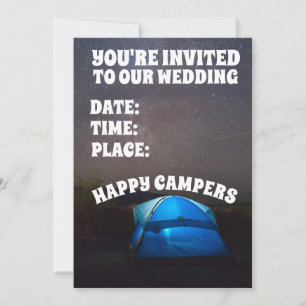 CAMPERS CAMPING COUPLE WEDING CUSTOM EINLADUNGEN