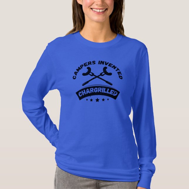 Campers Invented Chargrilled GRILLEN Sausages T-Shirt (Vorderseite)
