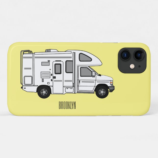 Campervan Cartoon Illustration Case-Mate iPhone Hülle (Rückseite (Horizontal))