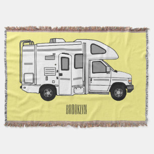 Campervan Cartoon Illustration Decke