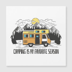 Campervan Mountain Retreat Magnetkarte