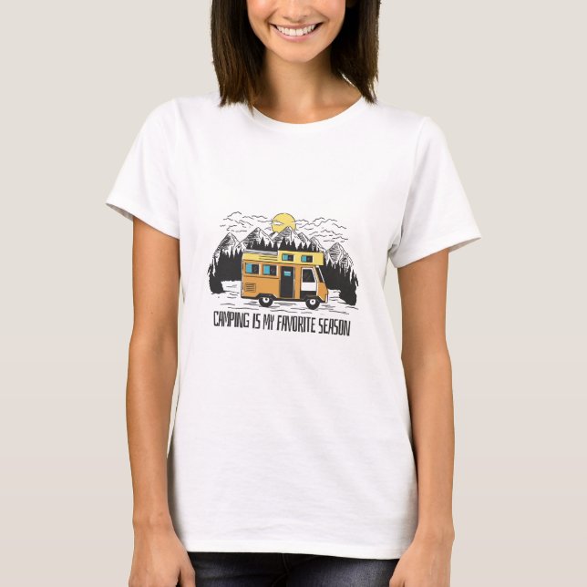 Campervan Mountain Retreat T-Shirt (Vorderseite)