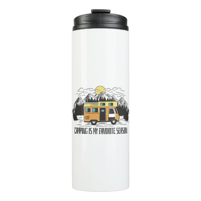 Campervan Mountain Retreat Thermosbecher (Vorderseite)