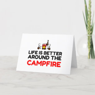 Campfeuer Feiertagskarte