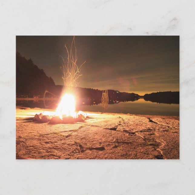 Campfeuer Postkarte (Vorderseite)