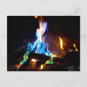 Campfeuer Postkarte