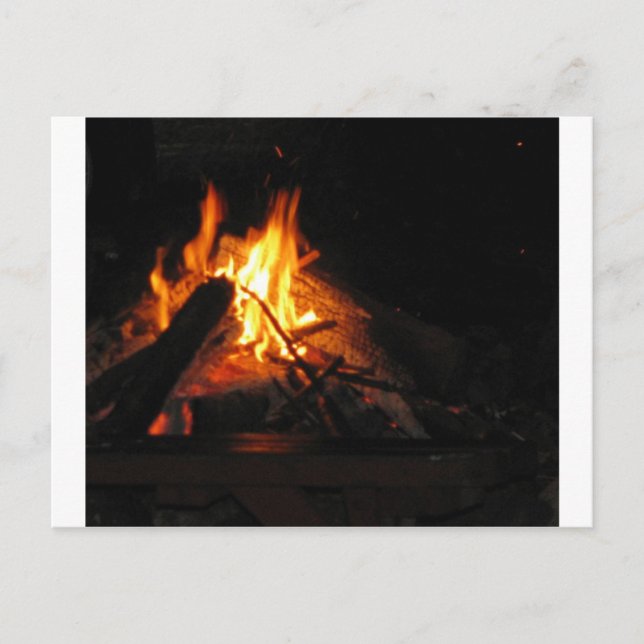 Campfeuer Postkarte (Vorderseite)