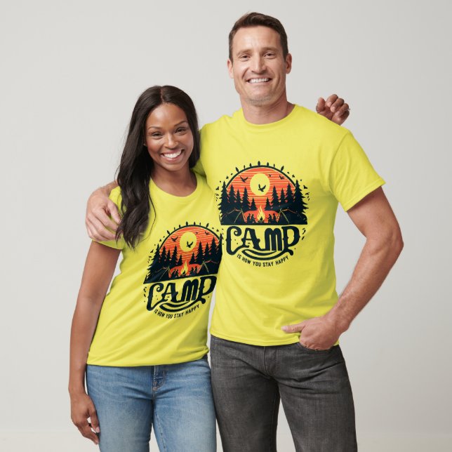 Campfeuerabende inmitten der Pinienwälder T-Shirt (Unisex)