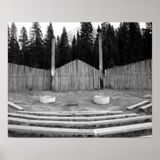 Campfeuerbox BW Poster